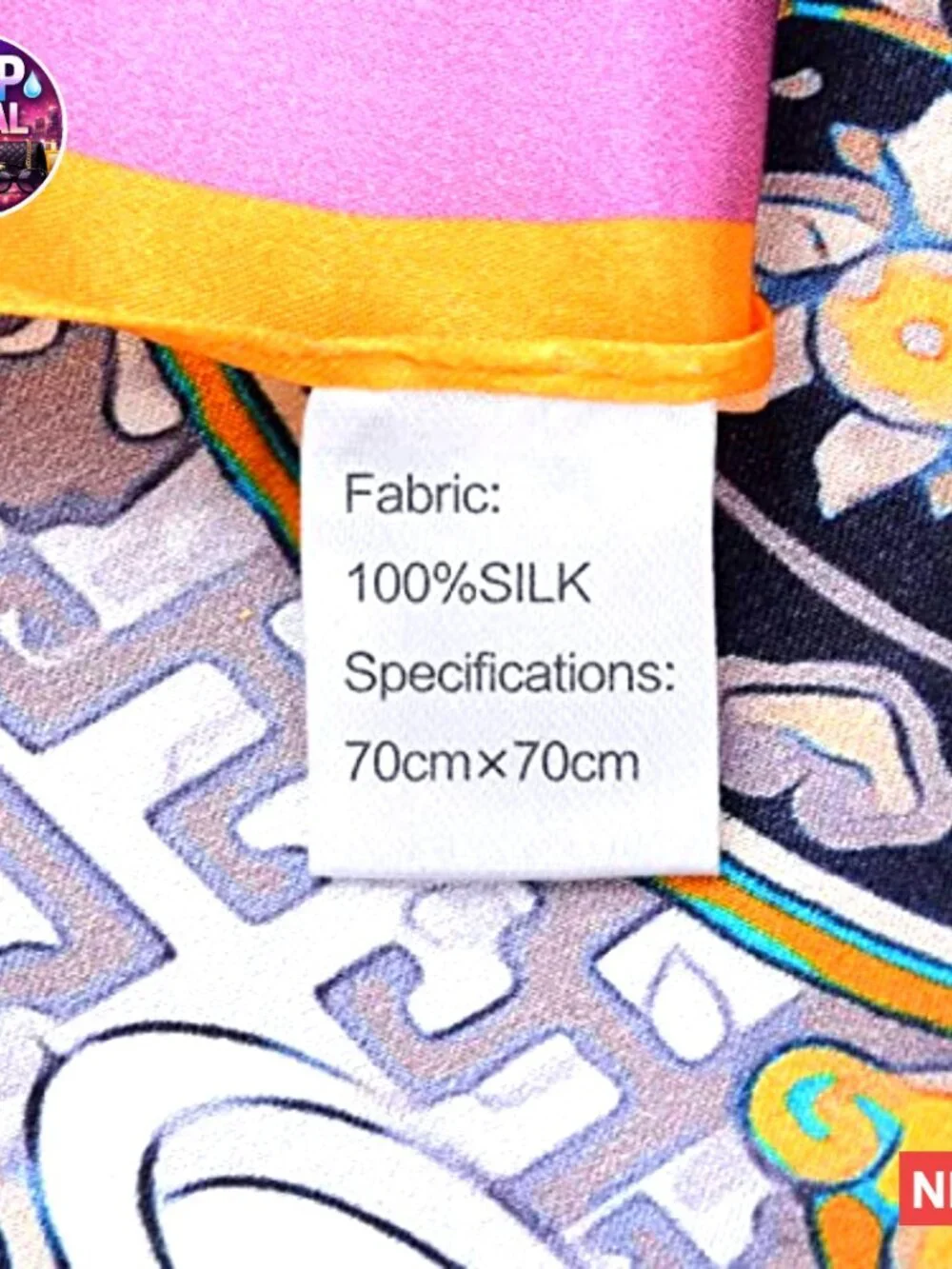 100% Silk Head Scarf 27